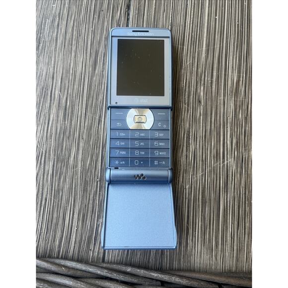 Sony Ericsson Other - Sony Ericsson W350 W350i black Blue Flip 2G MobilPhone Untested